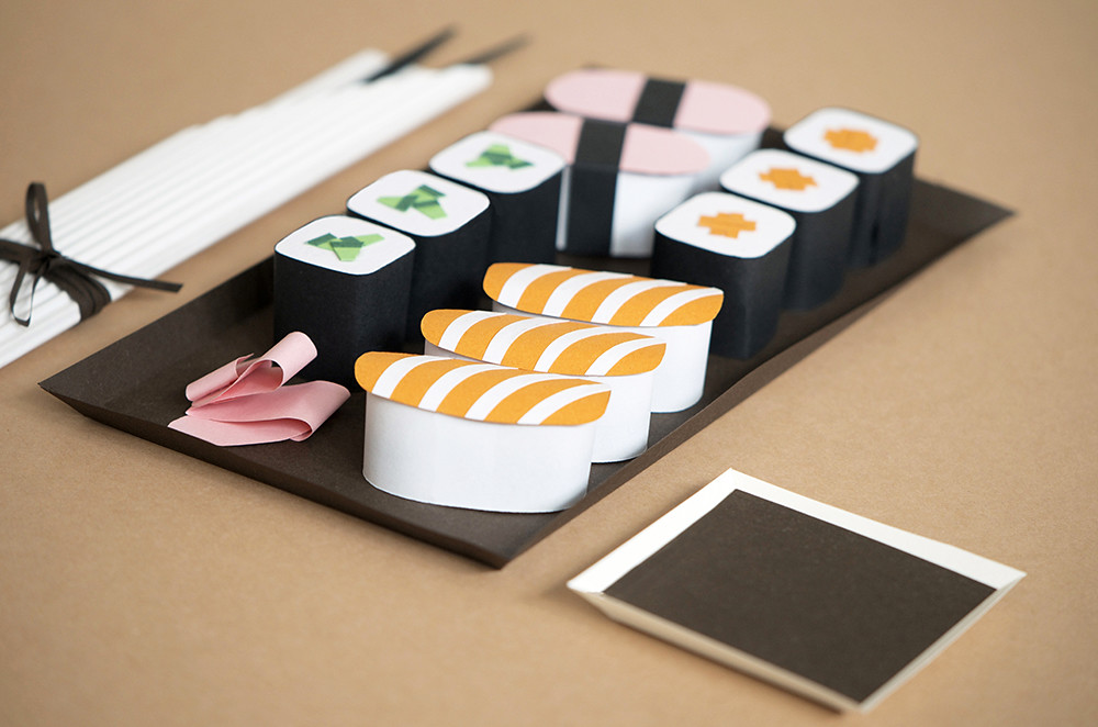 Paper Sculpture Sushi Created by Anna Kleindinst. Blogged… Flickr