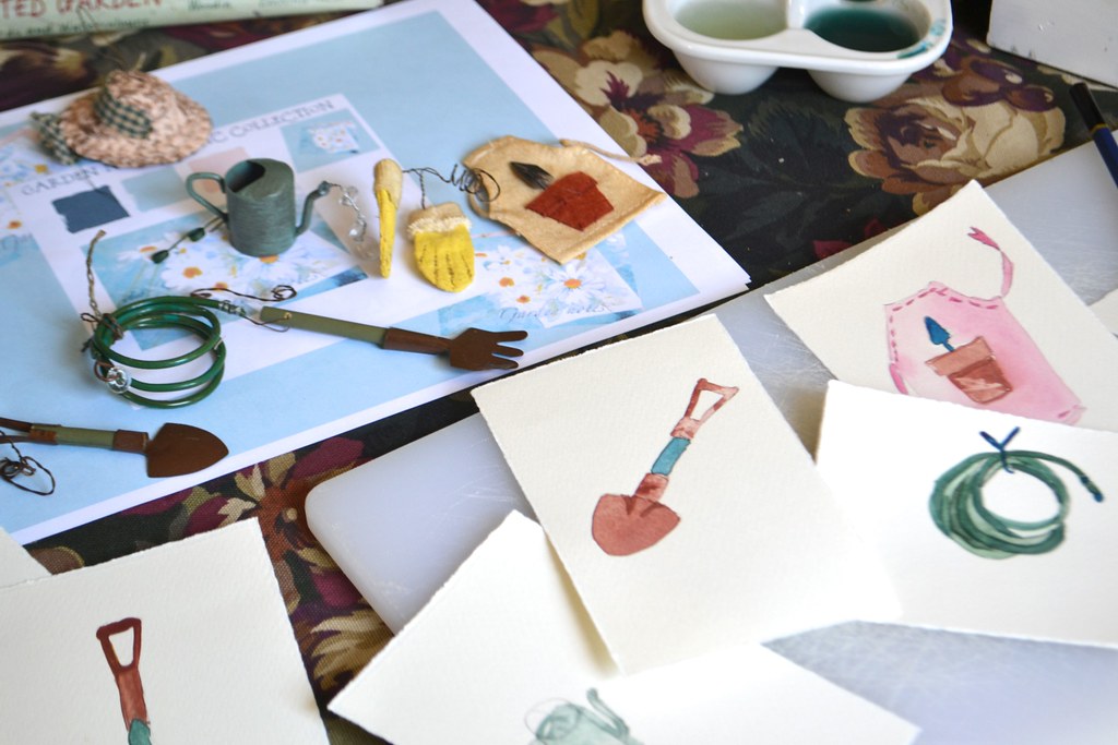 painting garden tools Painting tiny garden tools for a new… Flickr