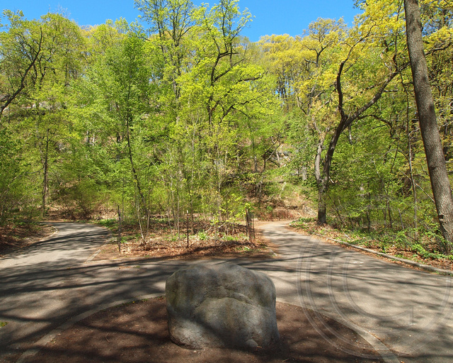 Shorakkopoch Rock, Inwood Hill Park, Manhattan, New York City a photo