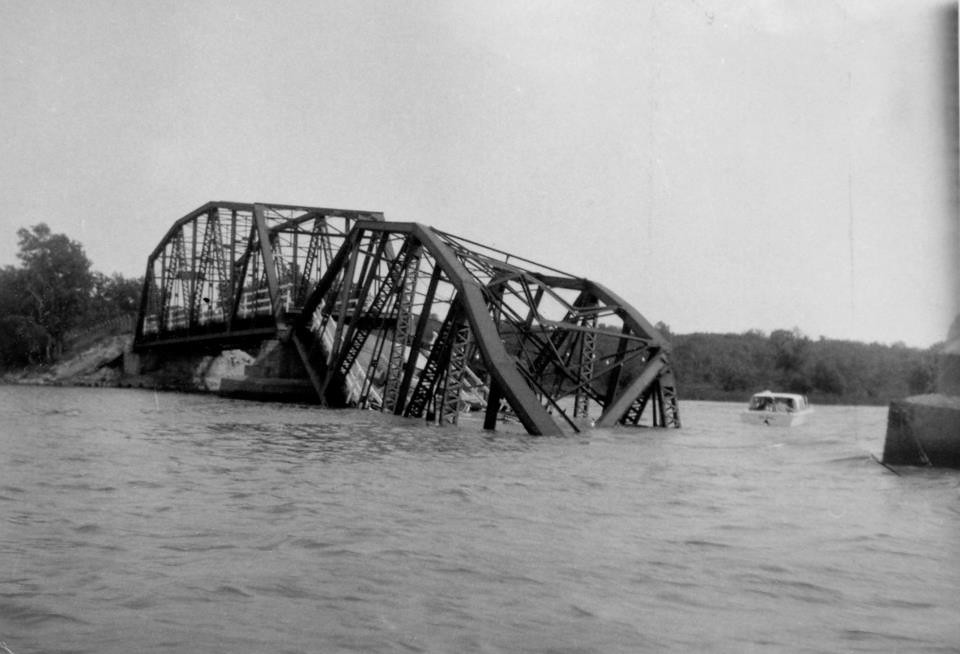 GROSSE ILE Toll Bridge down (1965) The first of two river… Flickr