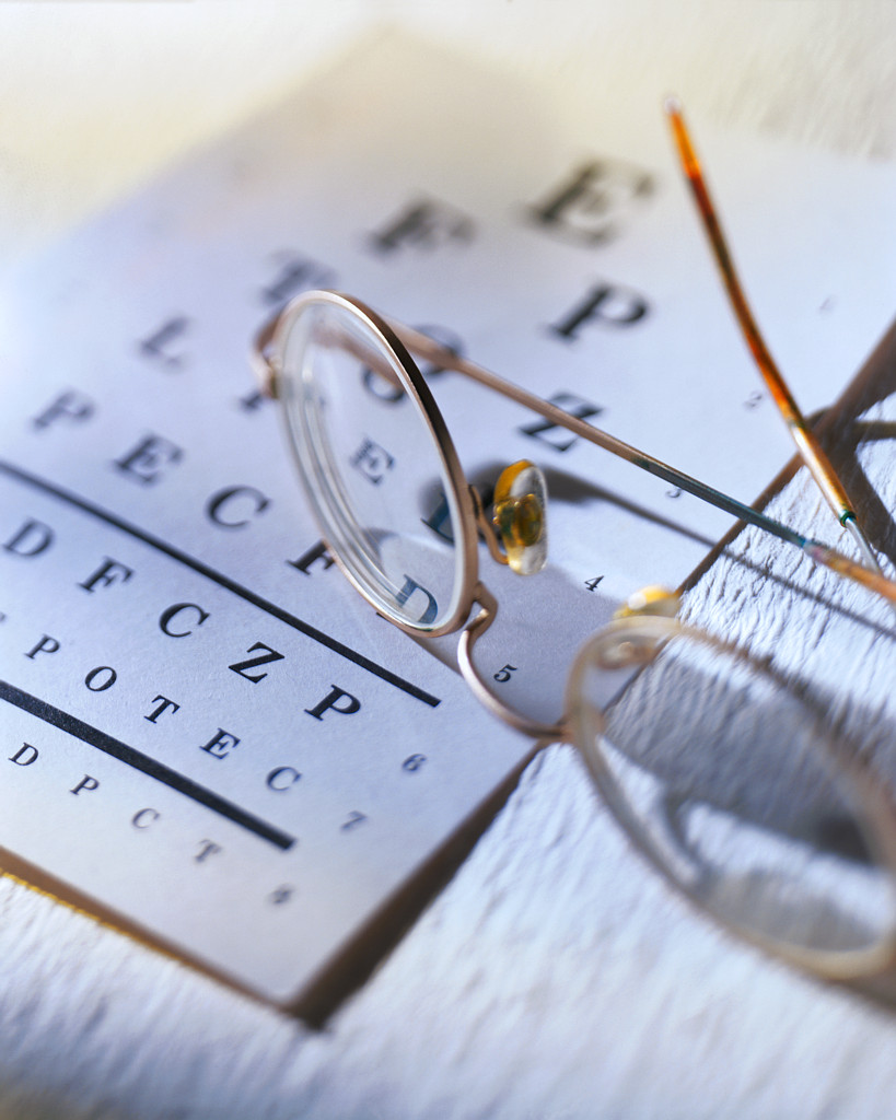 Glasses with Eye Chart Eye Chart and Eyeglasses Flickr
