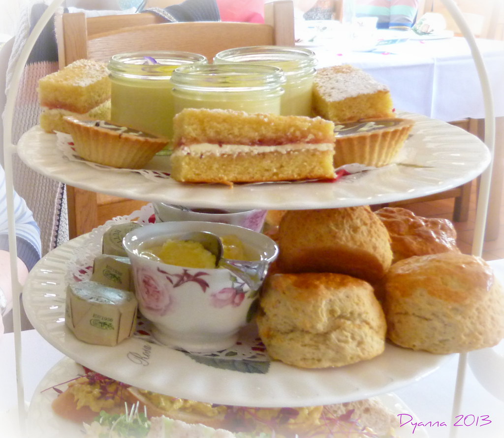 Teatime Treats Afternoon tea at David Austin Roses. Very c… Flickr