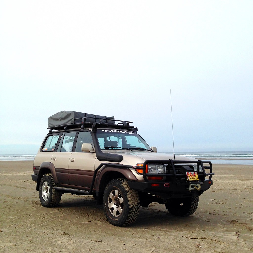 Toyota Land Cruiser on the Beach, Oregon Coast Steve G. Bisig Flickr