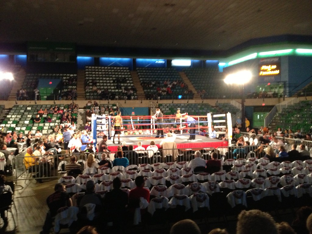 Boxing Match 12 April 2013 A poor iPhone photo from a boxi… Flickr