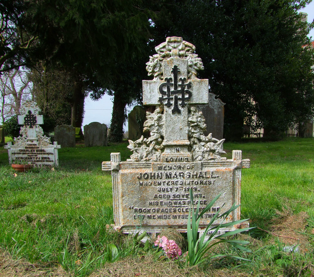 cast iron gravemarker All Saints, Acton, Suffolk Just abou… Flickr