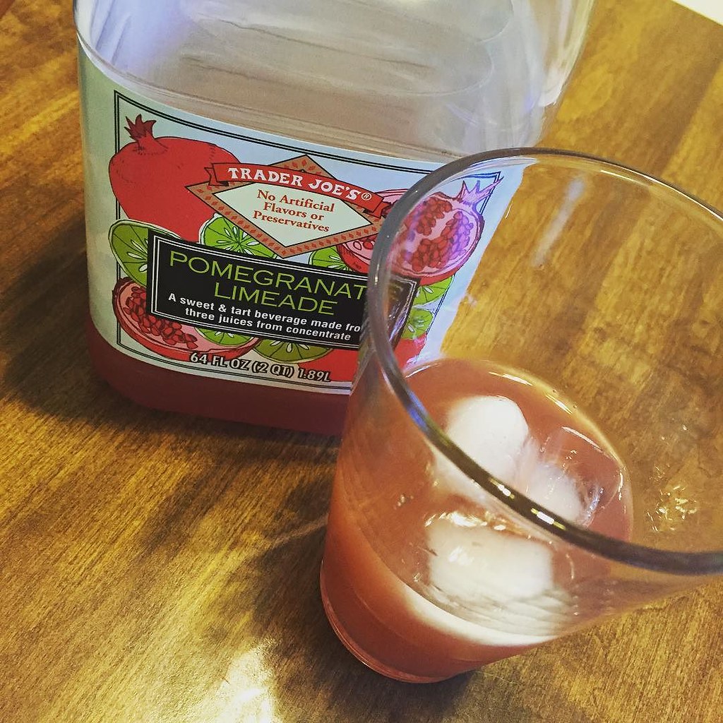Enjoying the last bottle of the Trader Joe's pomegranate l… Flickr