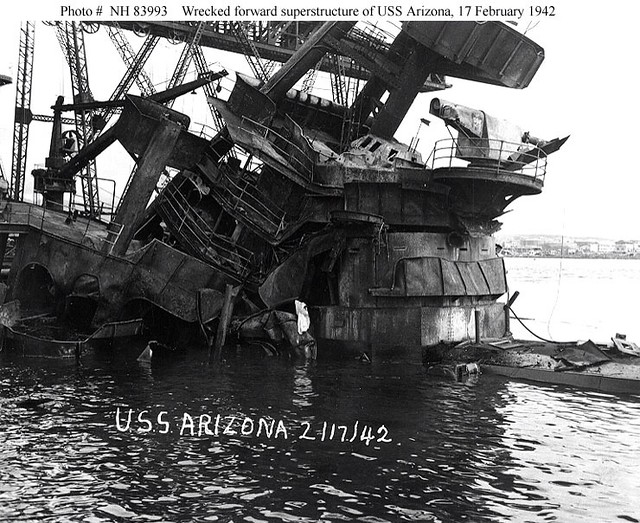 USS Arizona (BB39) Salvage 1942, Pearl Harbor a photo on Flickriver