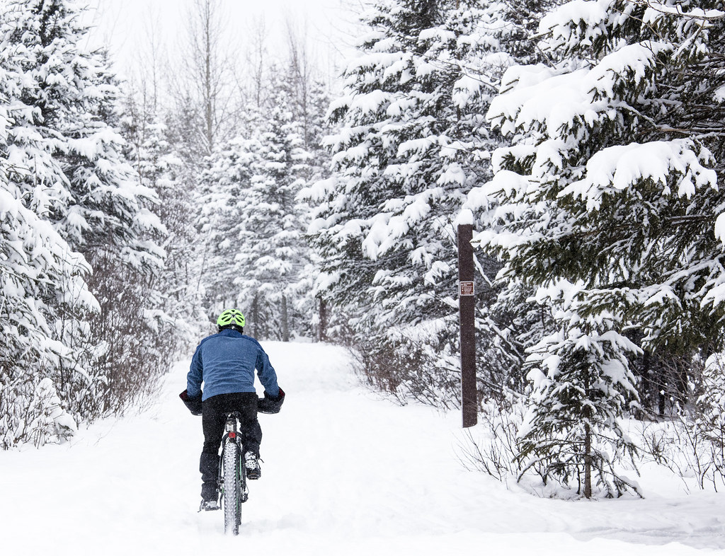 Winter biker enjoying the BLM Campbell Tract trails Flickr