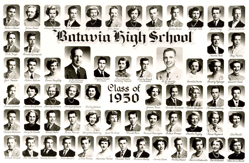 Batavia High School Class of 1950 Description Batavia Hig… Flickr