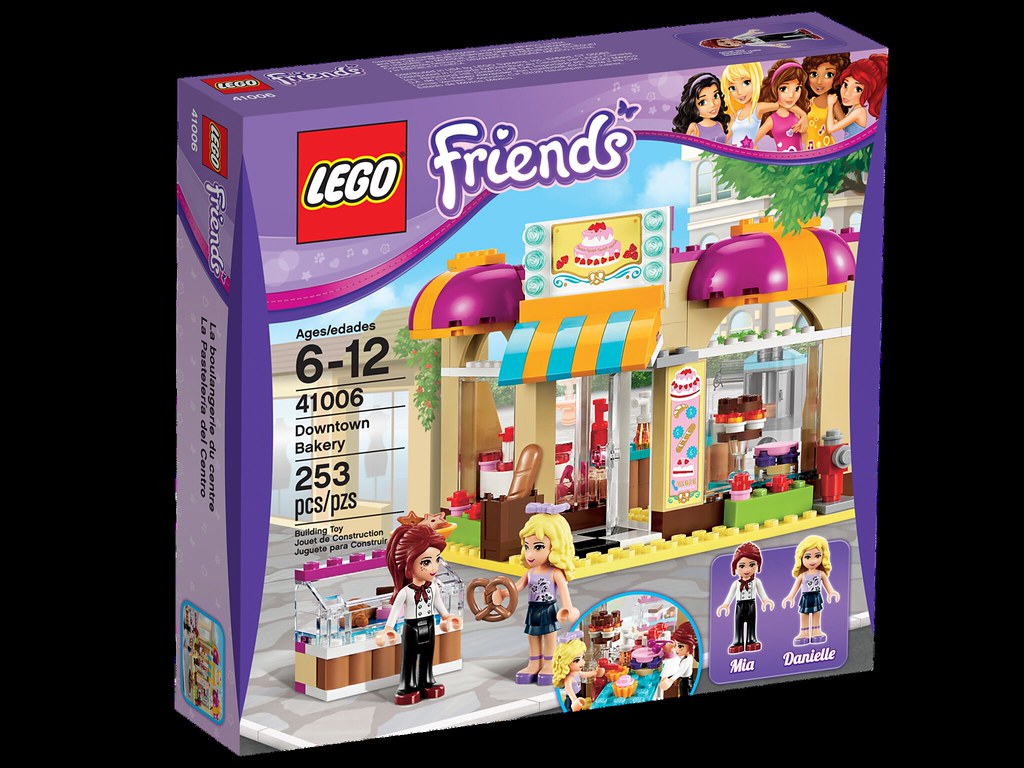 LEGO Friends Downtown Bakery box art set 41006 Flickr