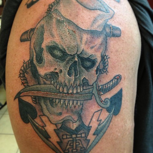 Cool little navy tattoo I did firecontrolman usnavy ros… Flickr