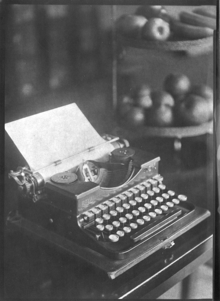 Typewriter Paper Negative Contact print While I wait for … Flickr