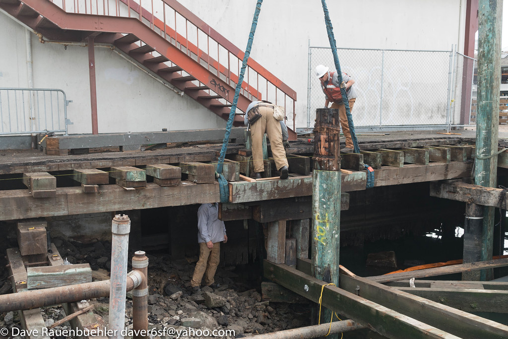 P49 Wharf J6 Repairs 82016 Port pile crews repair decks Flickr