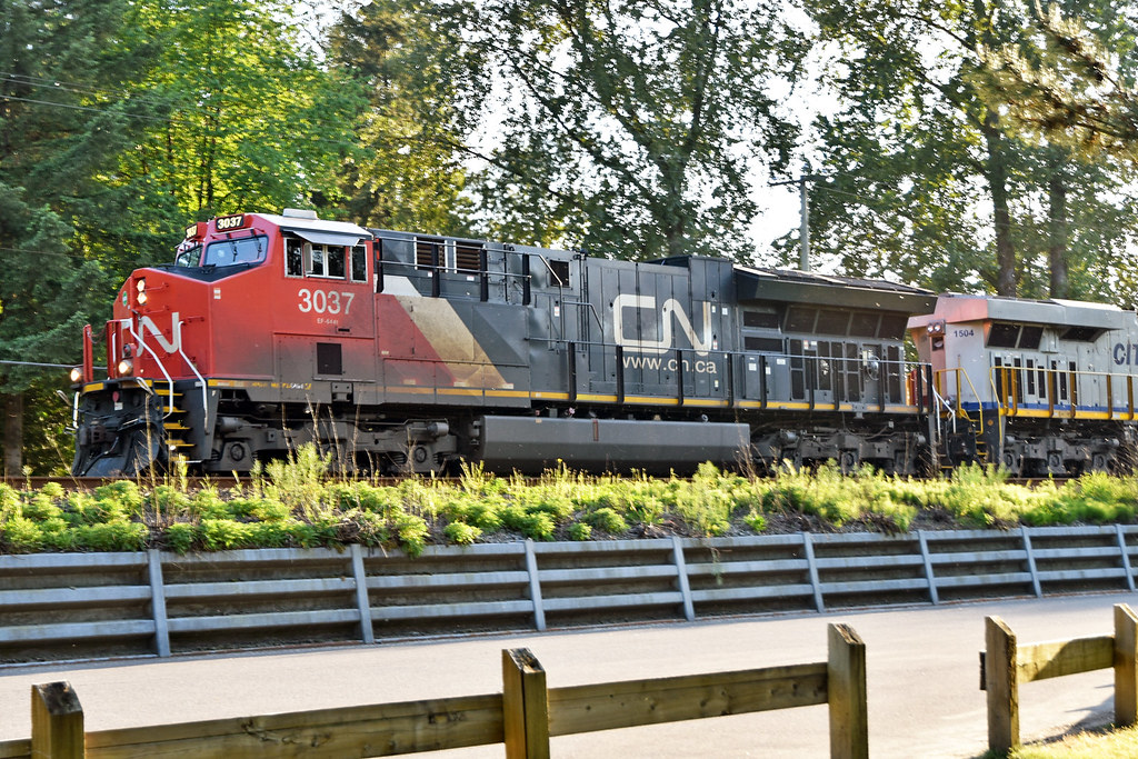 CN Train running through Fort Langley, B.C. lmattis Flickr