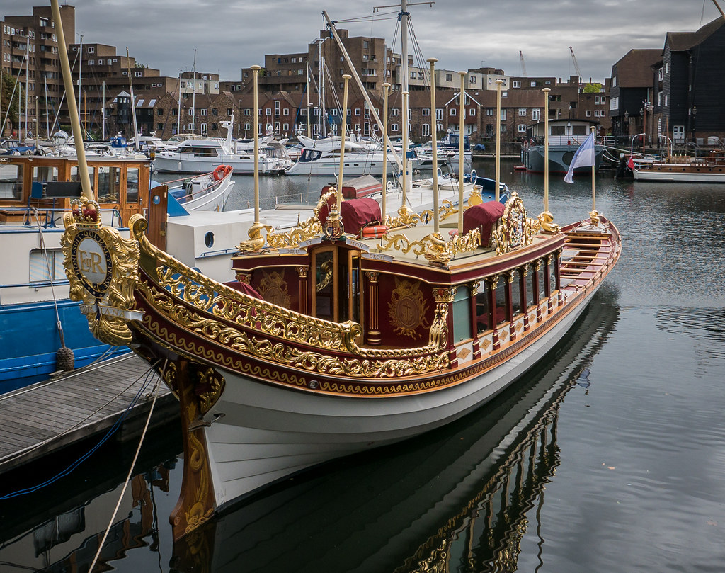 Gloriana, the Queen's Rowbarge, St. Katherine's Docks Flickr