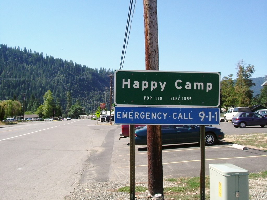 Happy Camp, CA. along Highway 96 Are they happy campers? J… Flickr