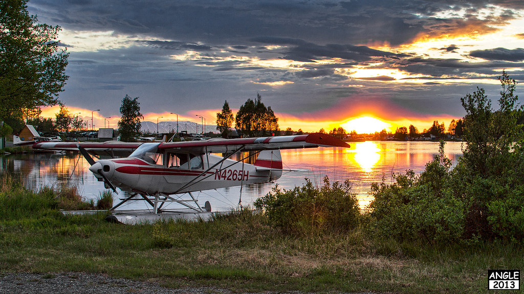 Lake Hood Sunset Sunset on Lake Hood in Anchorage Alaska. Lewis