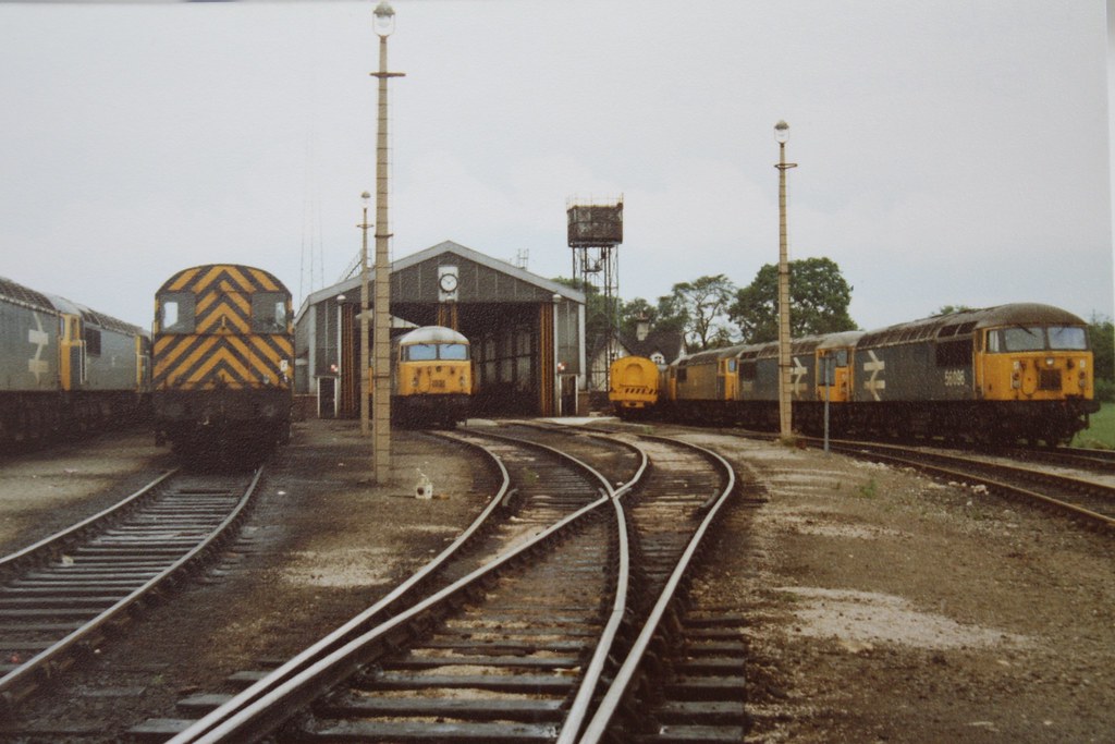 12/6/1982. General view of Shirebrook depot. Chris Robertson Flickr