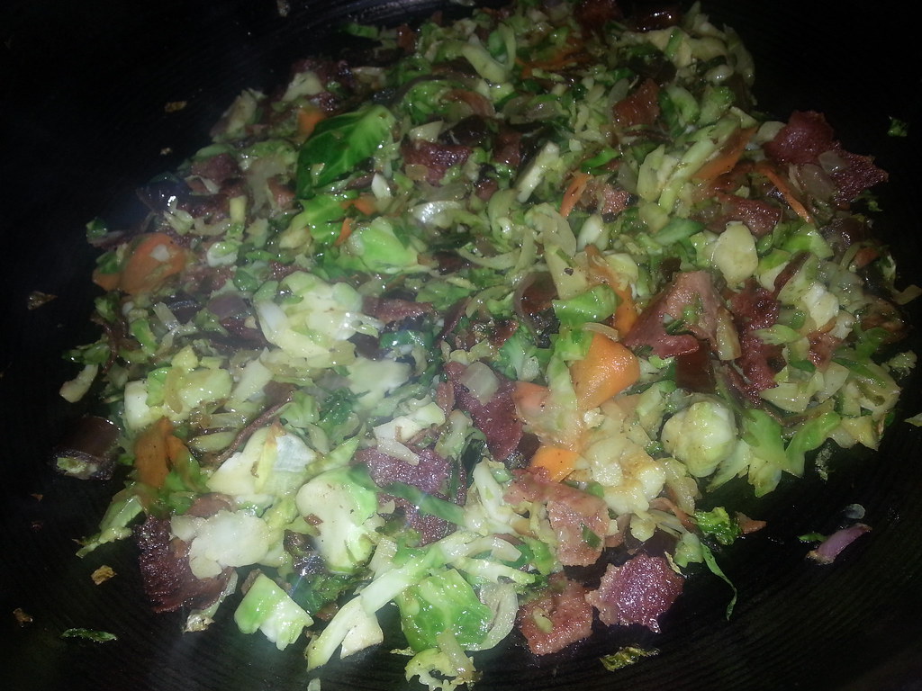 Brussel Sprouts with Turkey Bacon and Dates Ahsan Karim Flickr