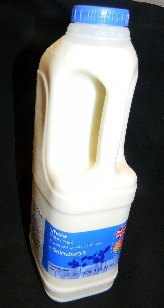1 litre two pints milk container Sainsbury's 3rd July 2012… Flickr