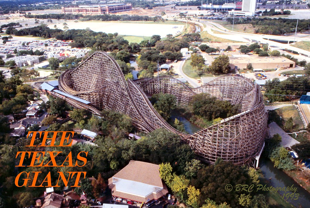 The Texas Giant 1993 Texas Giant roller coaster seen in 19… Flickr