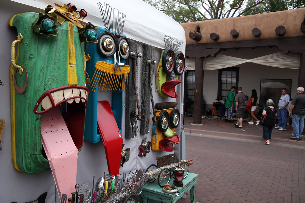 craft fair in plaza Santa Fe, NM Leslie W Flickr