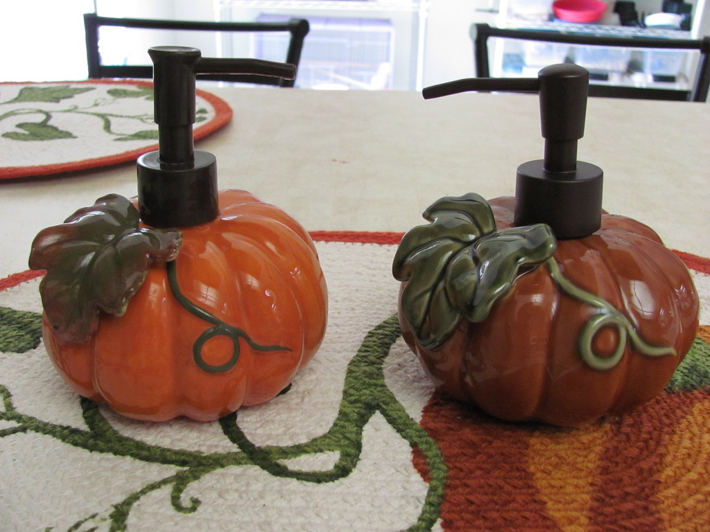 Pumpkin soap dispensers I have two soap dispensers from Ko… Flickr