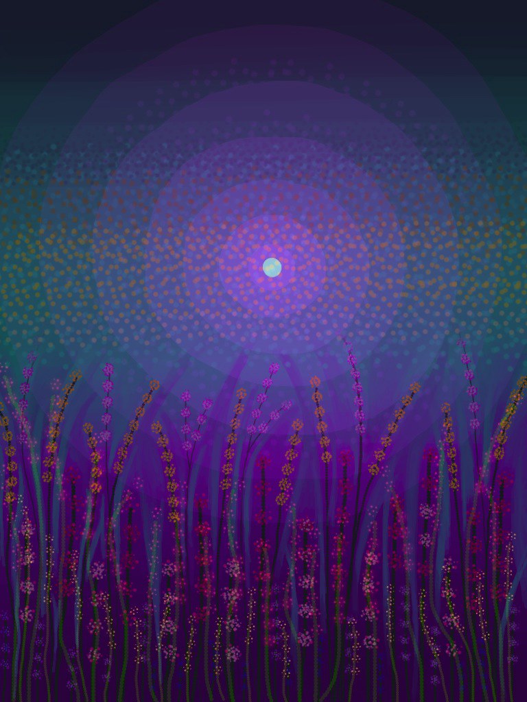 Purple light vibrations on 5D Earth Two paintings done on … Flickr