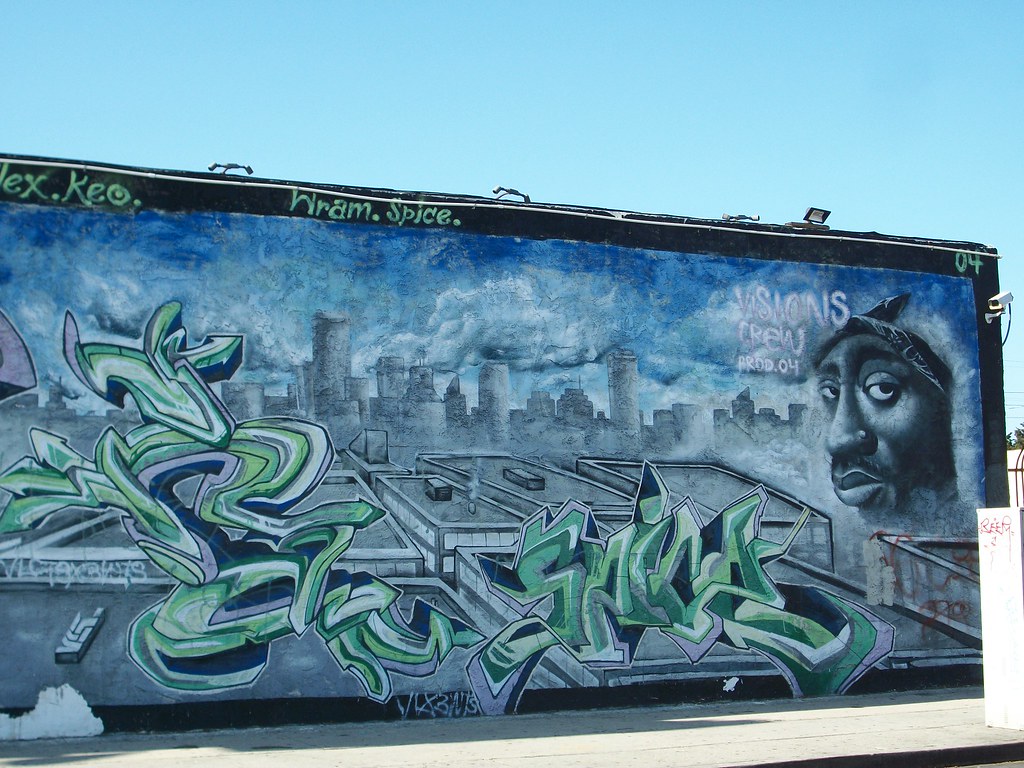 MLK / Tupac Mural 93rd St. and Broadway SouthCentral … Flickr