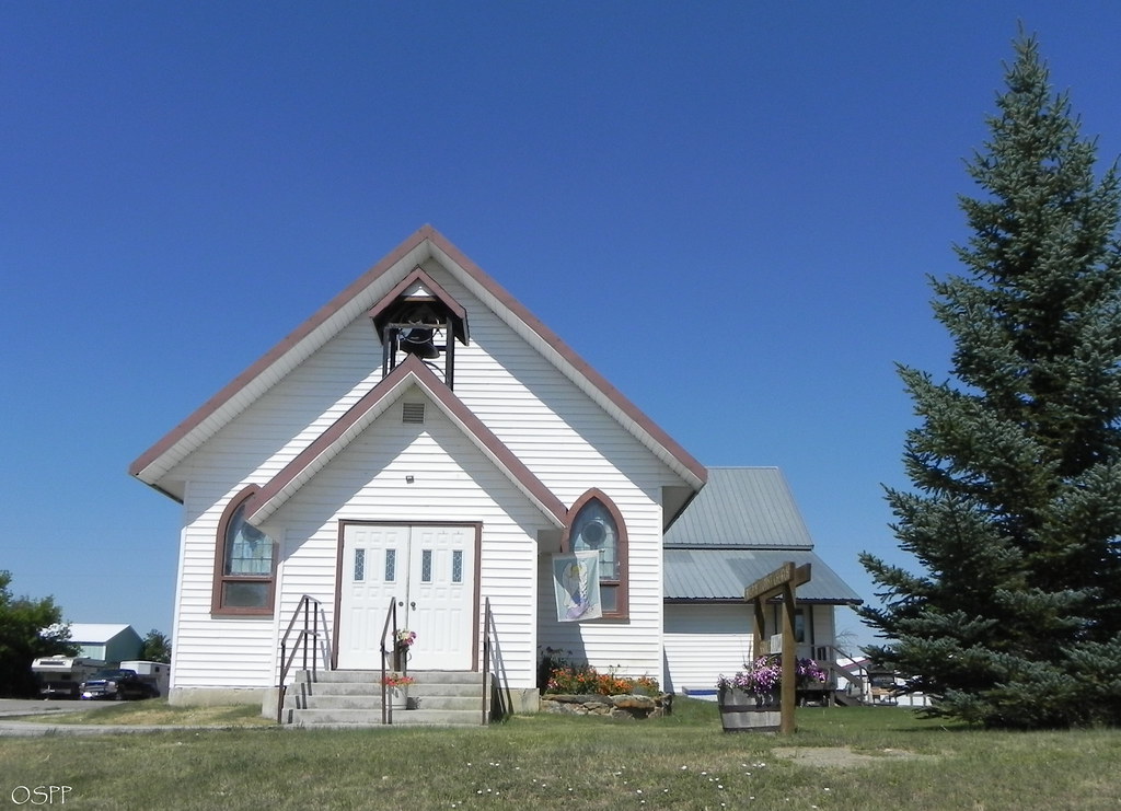 Church, Grass Range Montana The tiny town of Grass Range h… Flickr