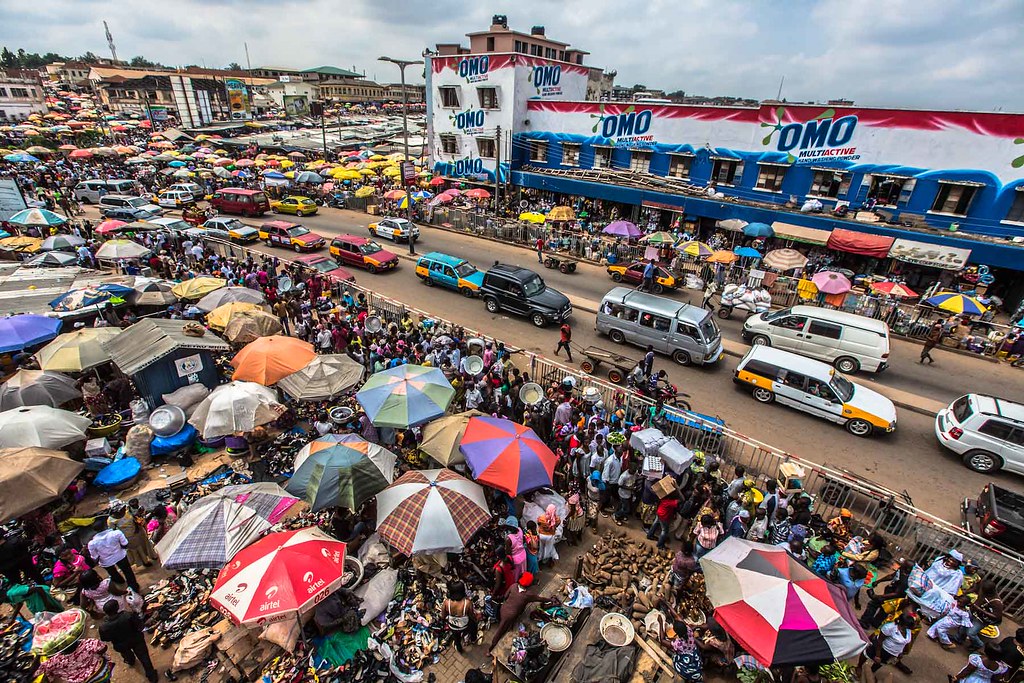 view of the kejetia market kumasi, ghana Anthony Pappone Flickr
