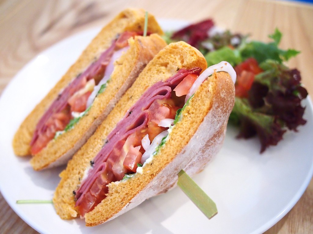 beef pastrami sandwich. espressolab Singapore, Bali Lane Flickr