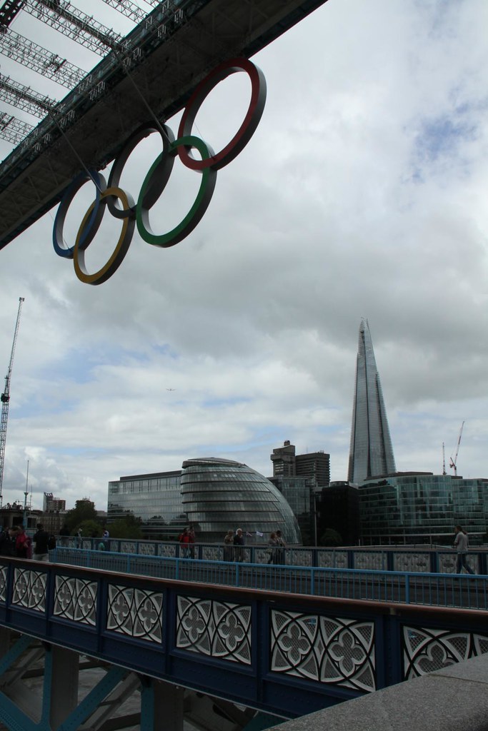 Olympic Rings Tower Bridge The Olympic Rings mounted on … Flickr