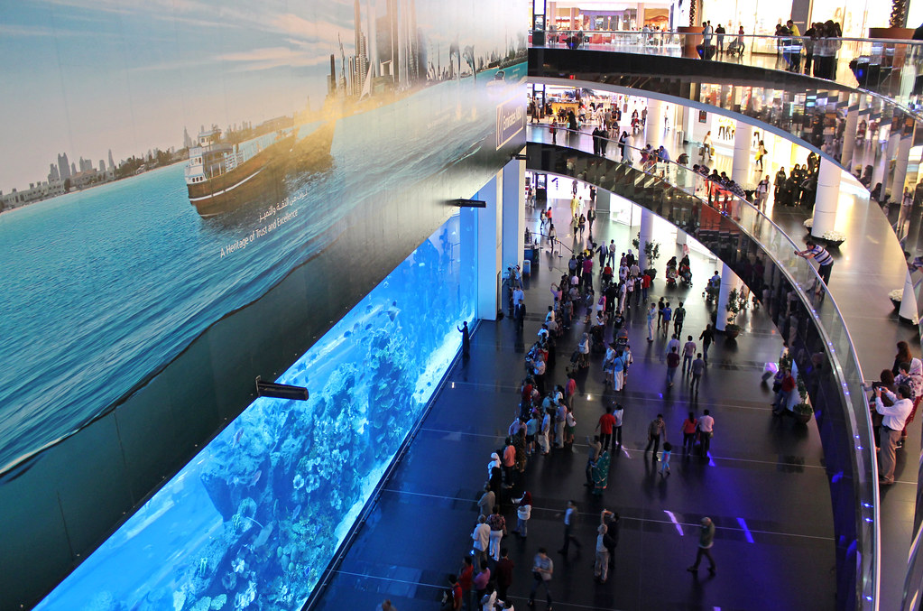 Dubai Aquarium in the Dubai Mall. Here you get an idea of … Flickr