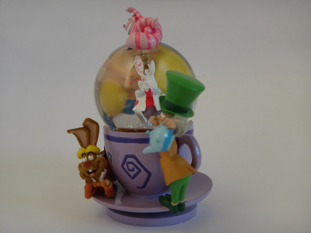 Disney Parks Alice in Wonderland Snow Globe Right Side View 2