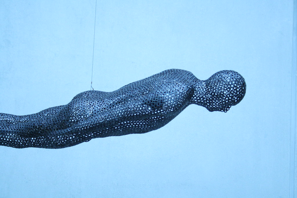 Our Man Sculptures on Formby Beach are awesome! Different … Flickr