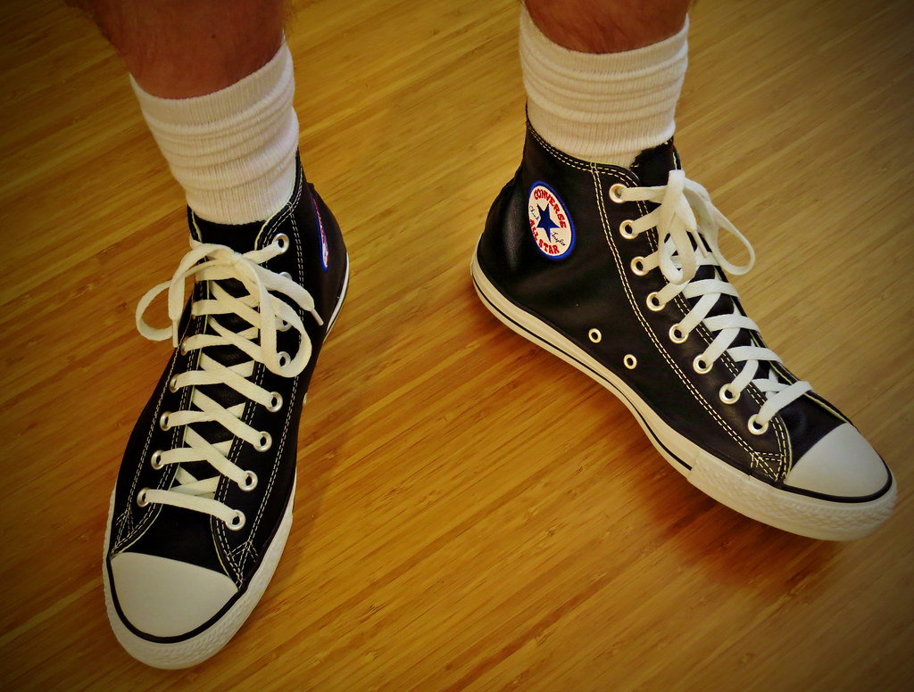 Classic Chucks Black leather Chuck Taylor Converse AllSta… Flickr