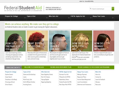 StudentAid.gov www.StudentAid.gov Federal Student Aid Flickr