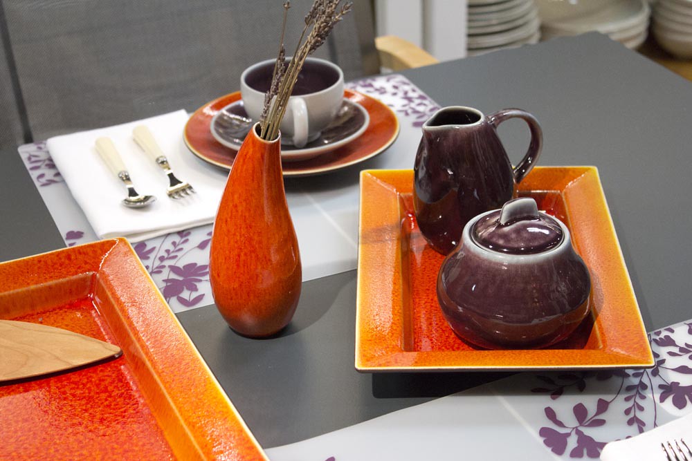 Soliflor Vase Jars Ceramics Tourron Serving Dish in Orange… Flickr