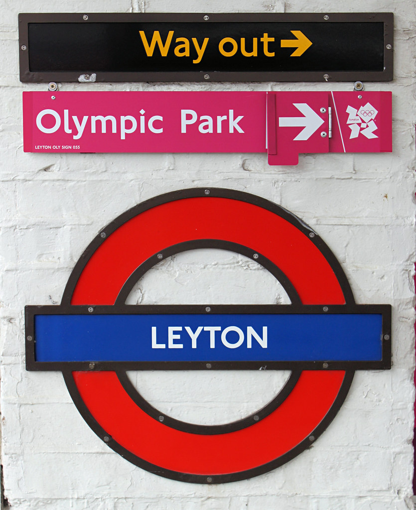 Leyton Underground station Olympicrelated signage Flickr