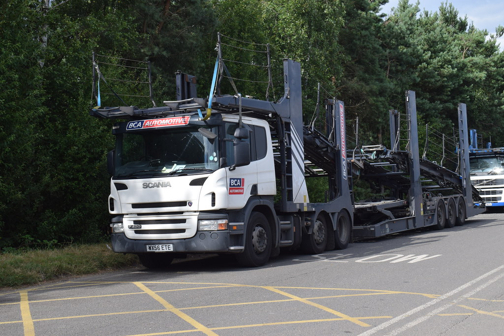 WX56ETE BCA Automotive Scania Car Transporter Blackbushe, … Graham