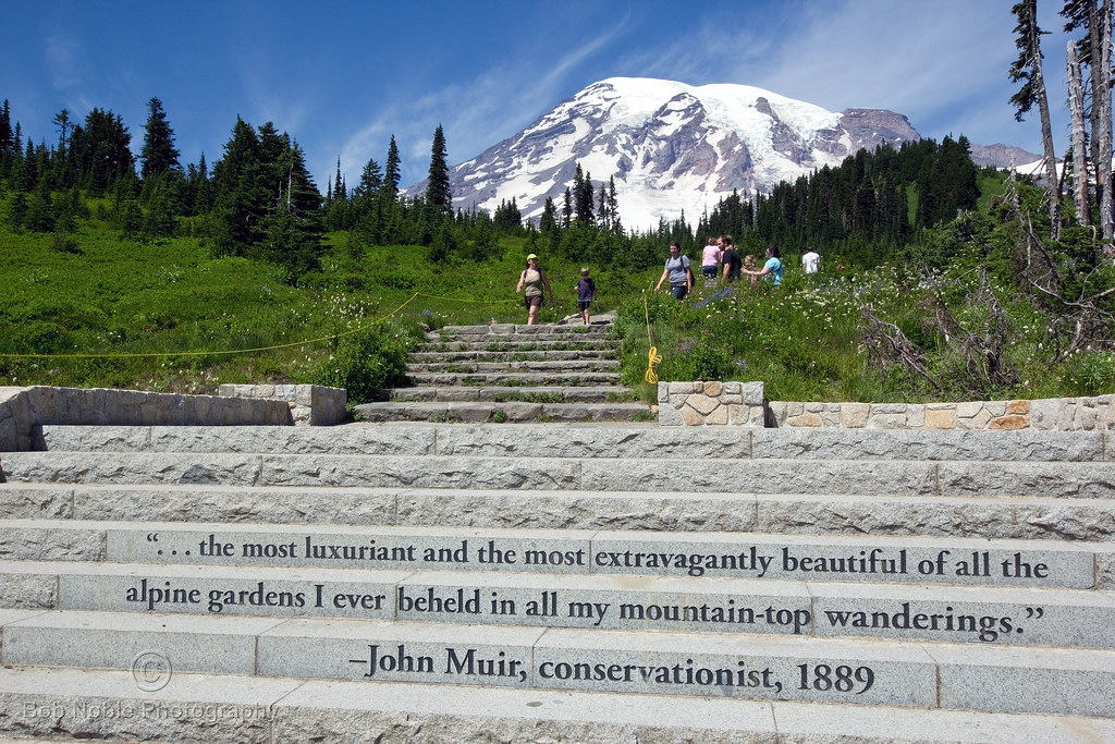 John Muir Quote at Paradise, Mount Rainier National Park Flickr