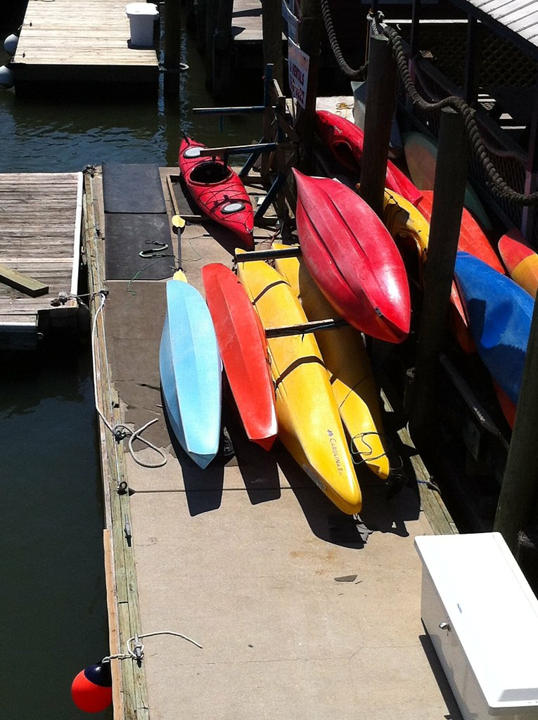 Kayaks near Shem Creek in Mt. Pleasant, SC looking down at… Flickr