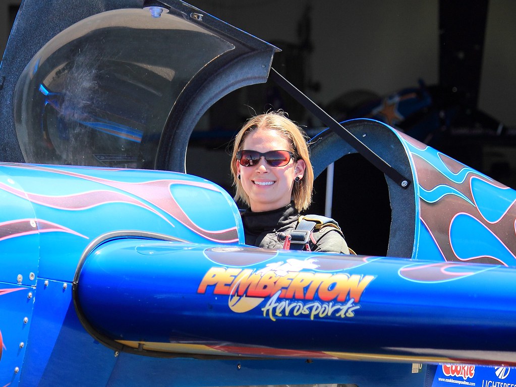 Melissa Pemberton poses in her Zivko Edge 540 Hillsboro … Flickr