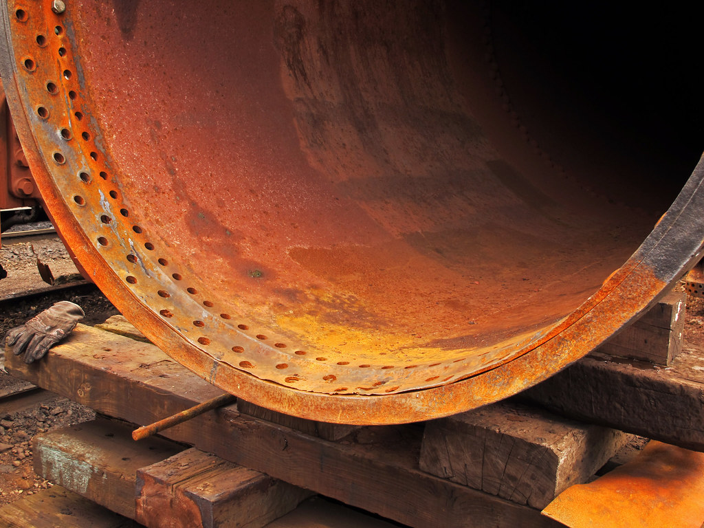 7029 Boiler Barrel Front edge worn thin....... Barry C. Austin Flickr