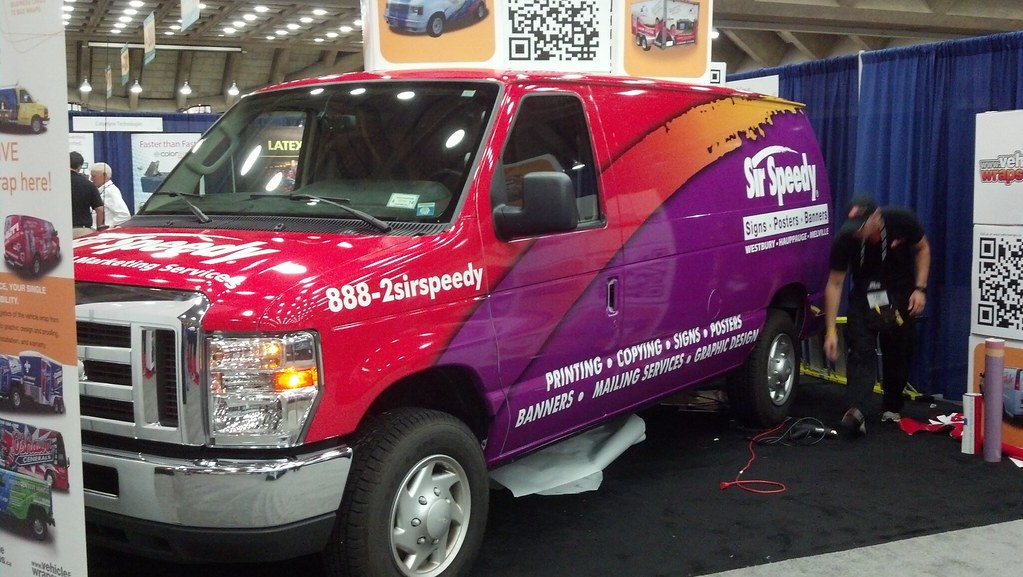 Sir Speedy van wrap 5 The Sir Speedy delivery van is being… Flickr