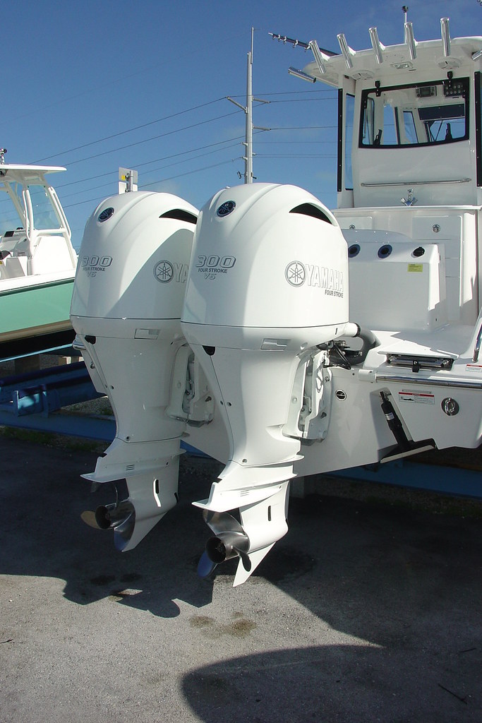 White Yamaha Outboards