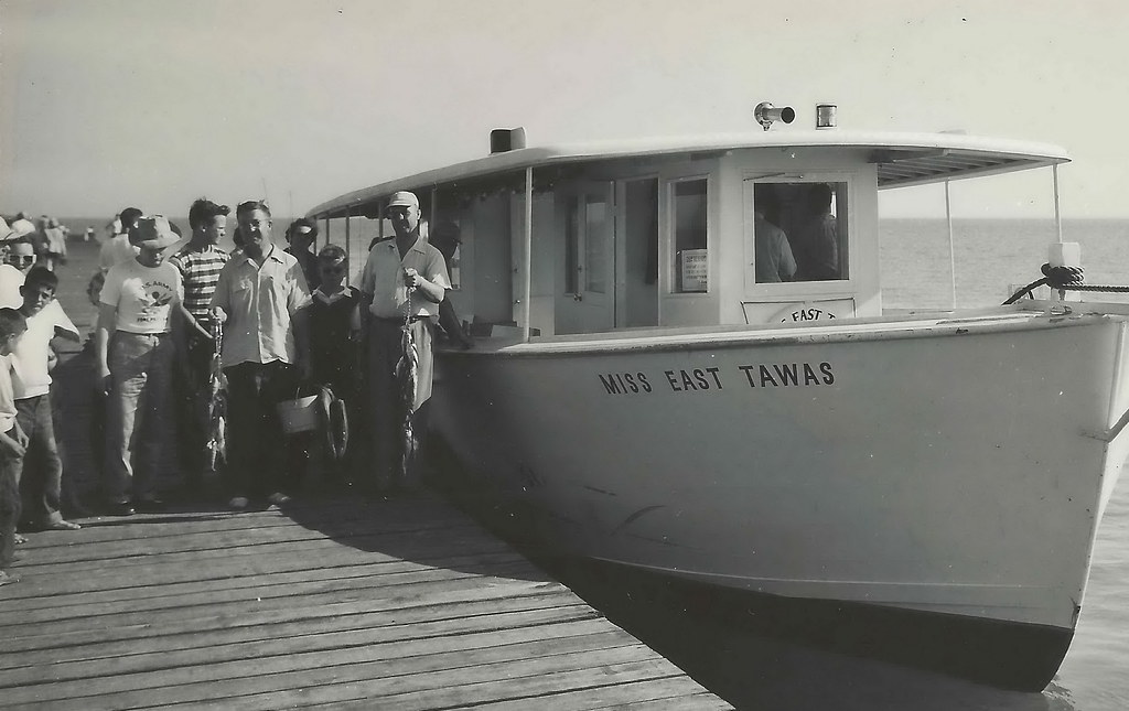 NE East Tawas MI RPPC 1950s Capt Bill DeGraw SS MISS EAST TAWAS