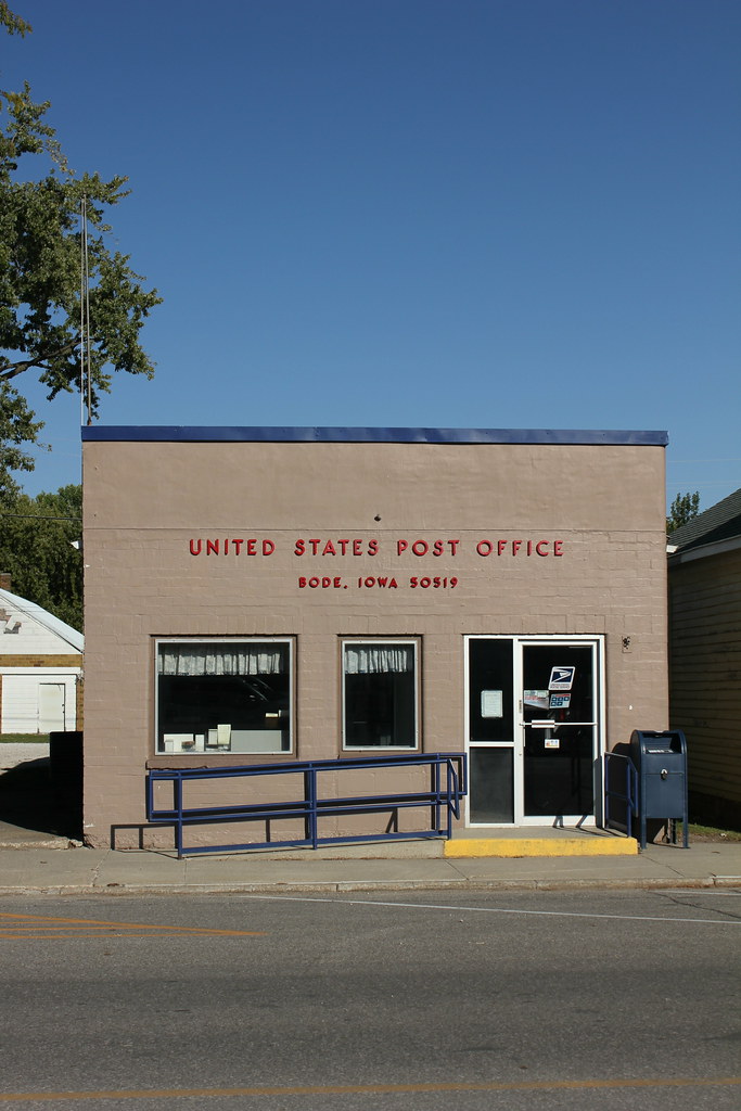 Post Office Bode, IA Bode was founded in 1881 when the B… Flickr