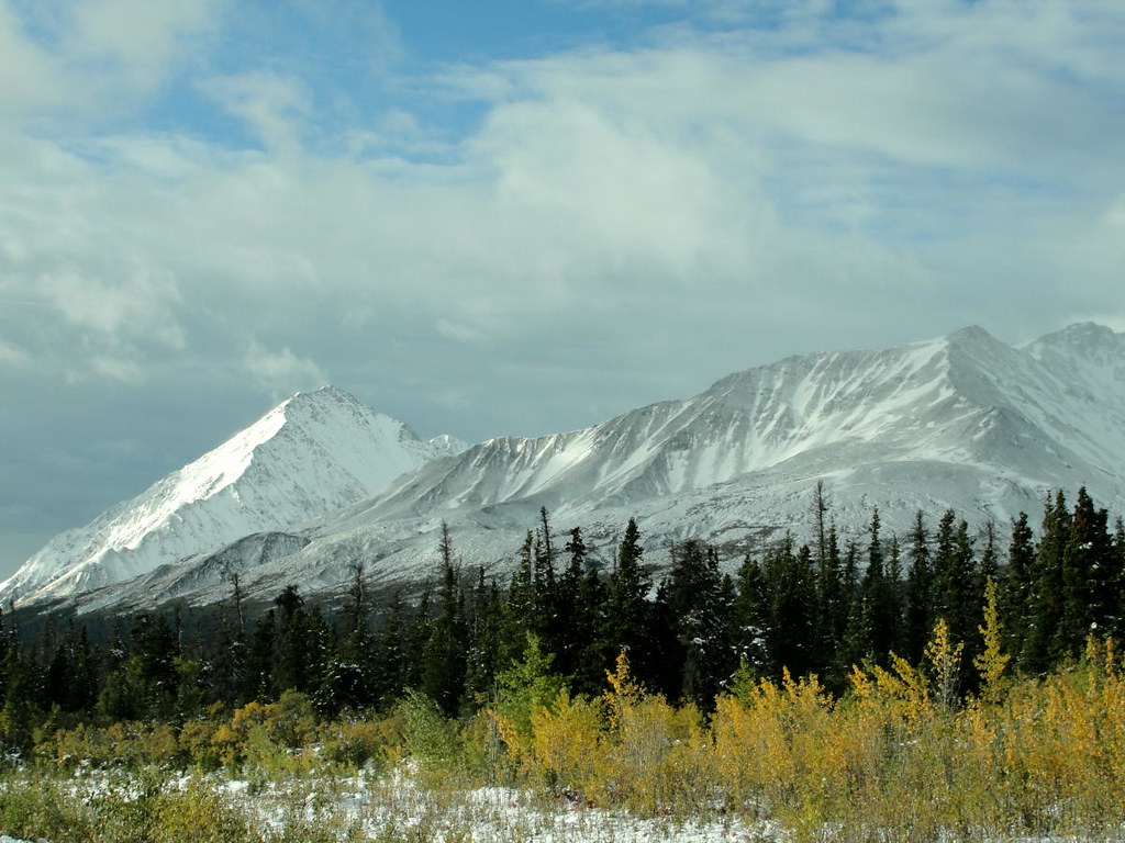 haines junction new snow on the saint elias mountains Flickr